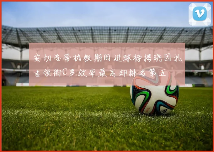 安切洛蒂执教期间进球榜揭晓因扎吉领衔C罗效率最高却排名第五